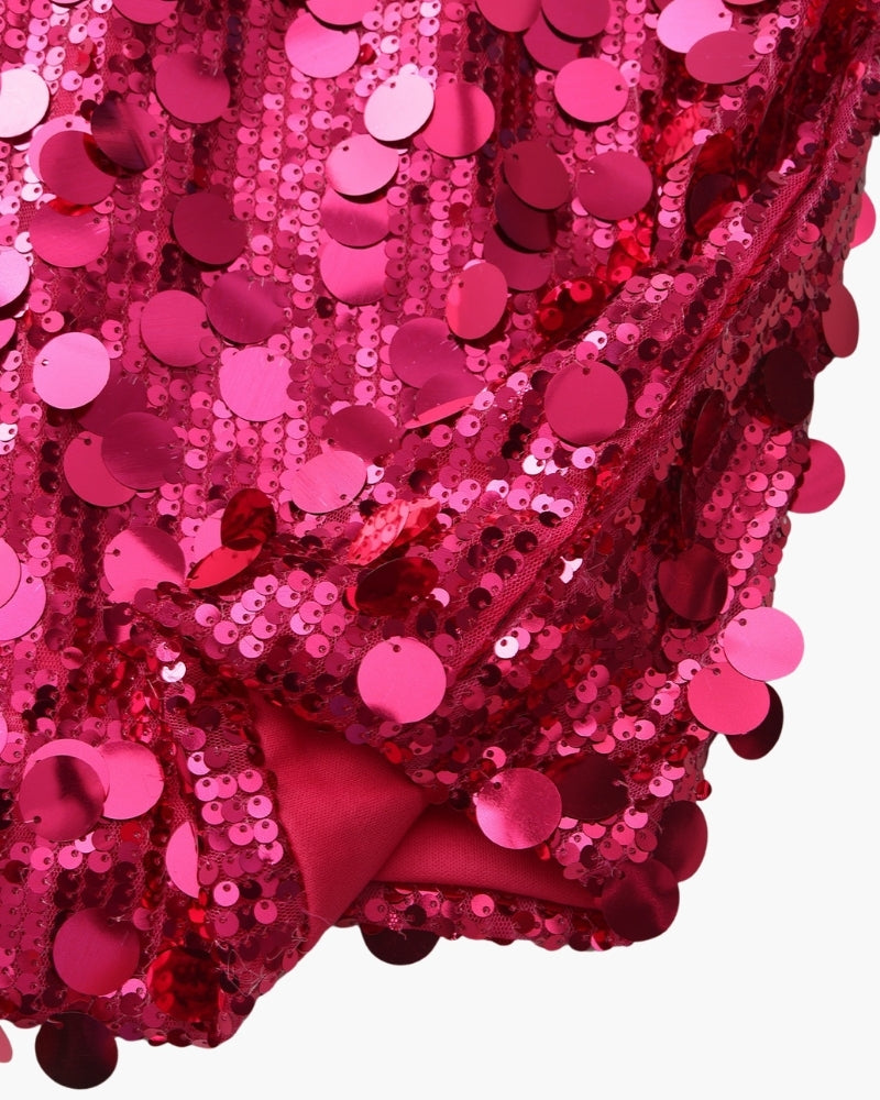 Sequin Party Mini Dress - Old Money