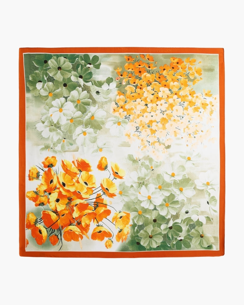 Old Money Impressionist Garden Scarf - Old Money