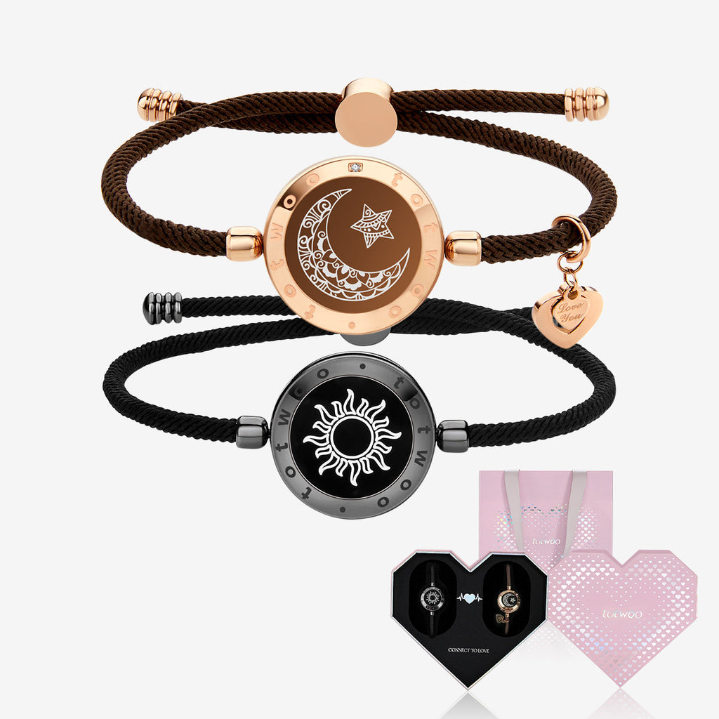 [10th Anniversary Packaging] Sun&Moon Touch Bracelets with Milan Rope (Black+Brown)