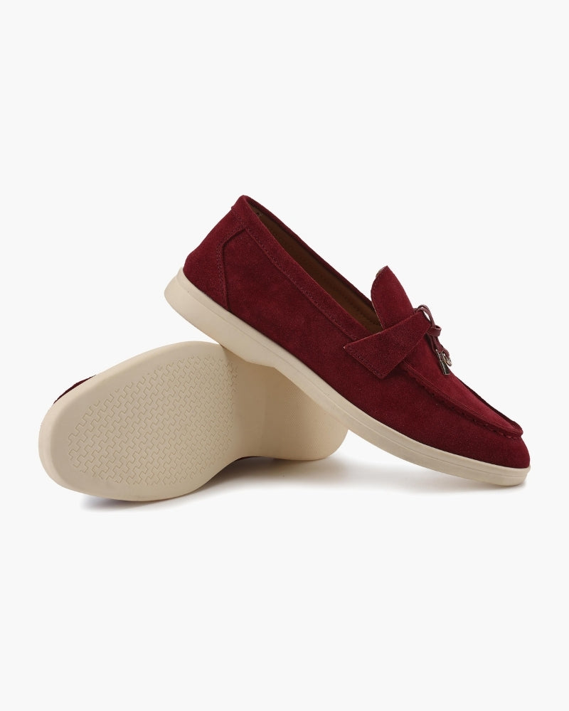 Old Money Suede Lady Loafers - Old Money