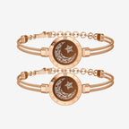 Sun & Moon Touch Bracelets with Snake Chain