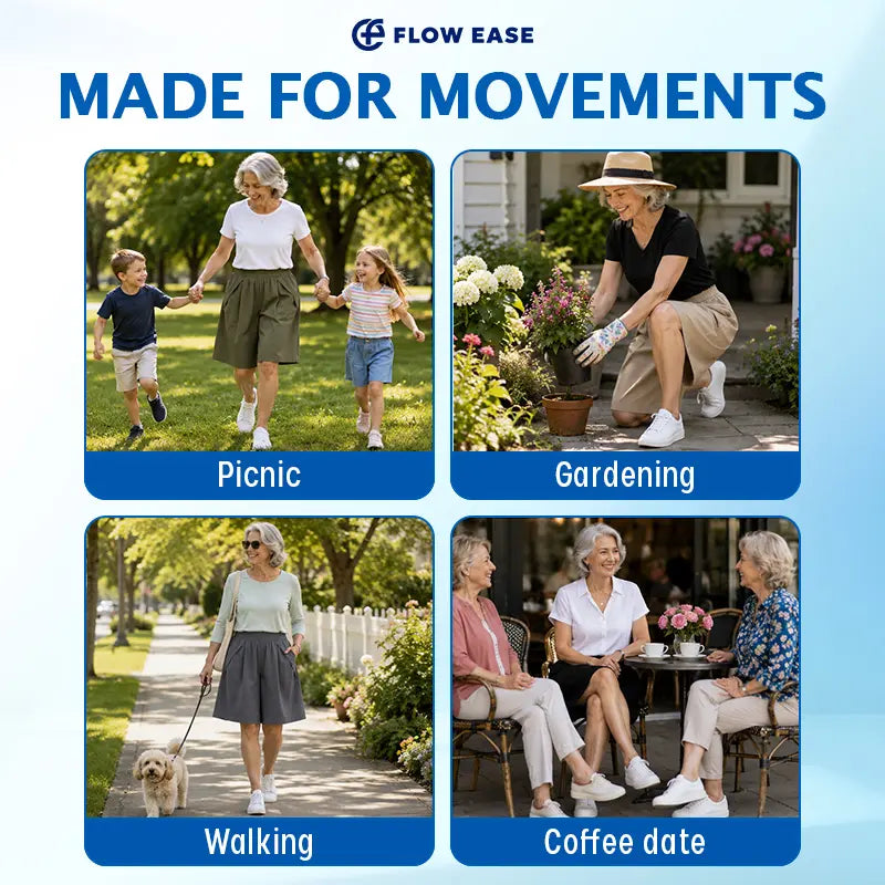 Pure™ FlowEase - Cooling Stretch Knee-Length Shorts for Women