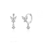 Pave Drop Studs S925