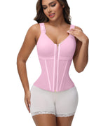 Extreme Latex Corset Waist Vest With Bra - Norezy
