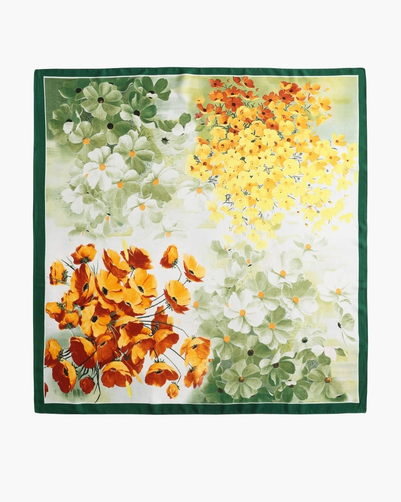Old Money Impressionist Garden Scarf - Old Money