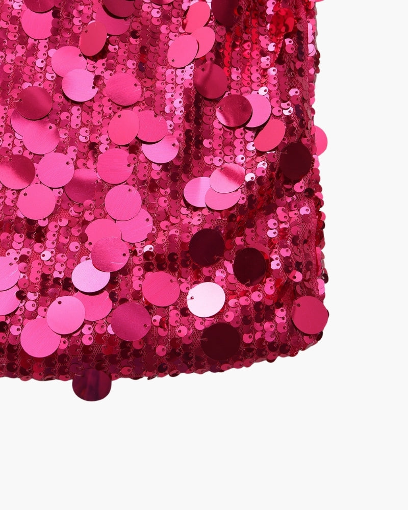Sequin Party Mini Dress - Old Money