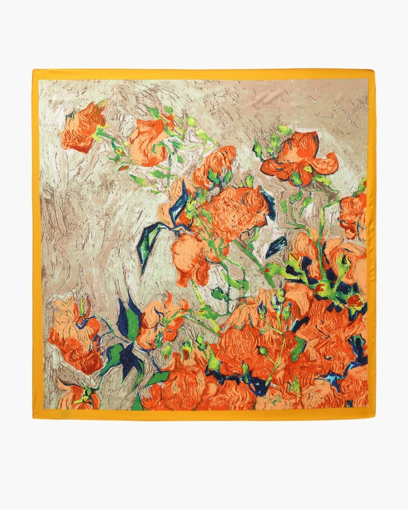 Old Money Impressionist Garden Scarf - Old Money