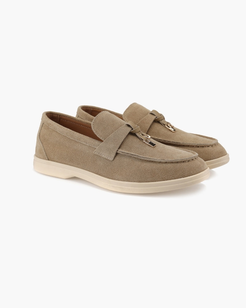 Old Money Suede Lady Loafers - Old Money