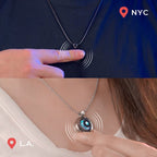 Moon Touch Necklaces with Natural Agate