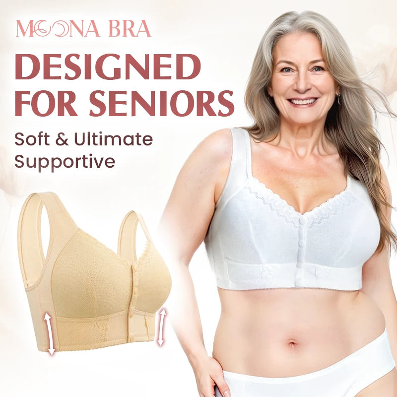 Moona Bra - LAST DAY SALE 80% OFF - Front Closure Breathable Bra for Seniors