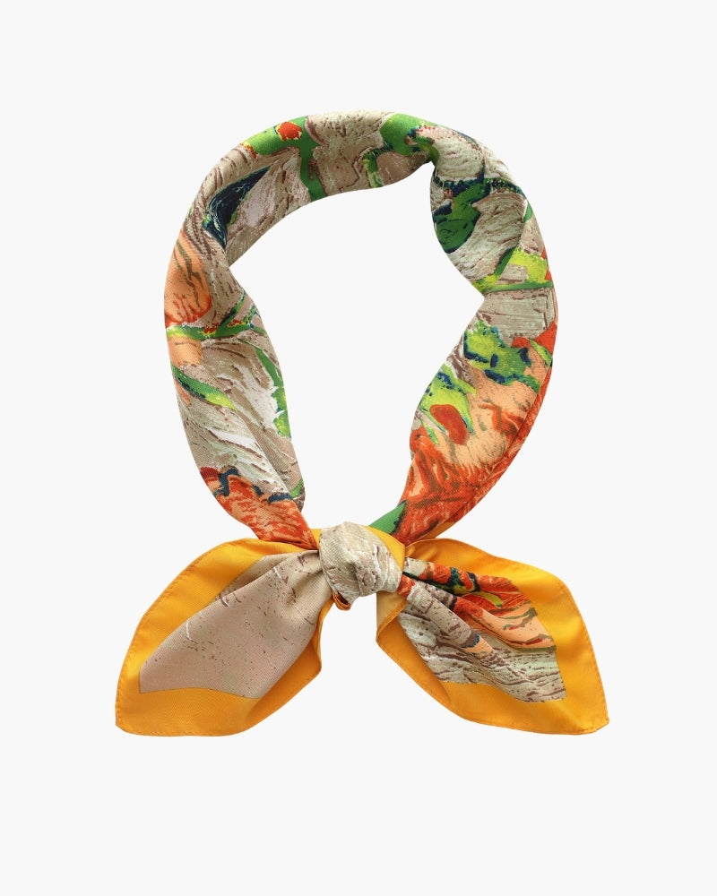 Old Money Impressionist Garden Scarf - Old Money