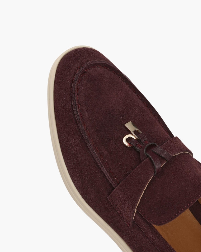 Old Money Suede Lady Loafers - Old Money