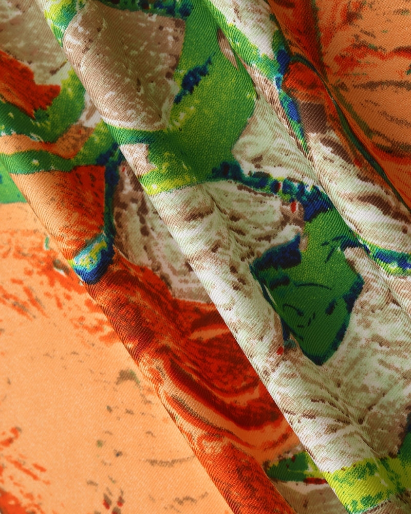 Old Money Impressionist Garden Scarf - Old Money
