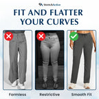 Norezy StretchActive - Women's Ultra Stretch Breathable Casual Pants
