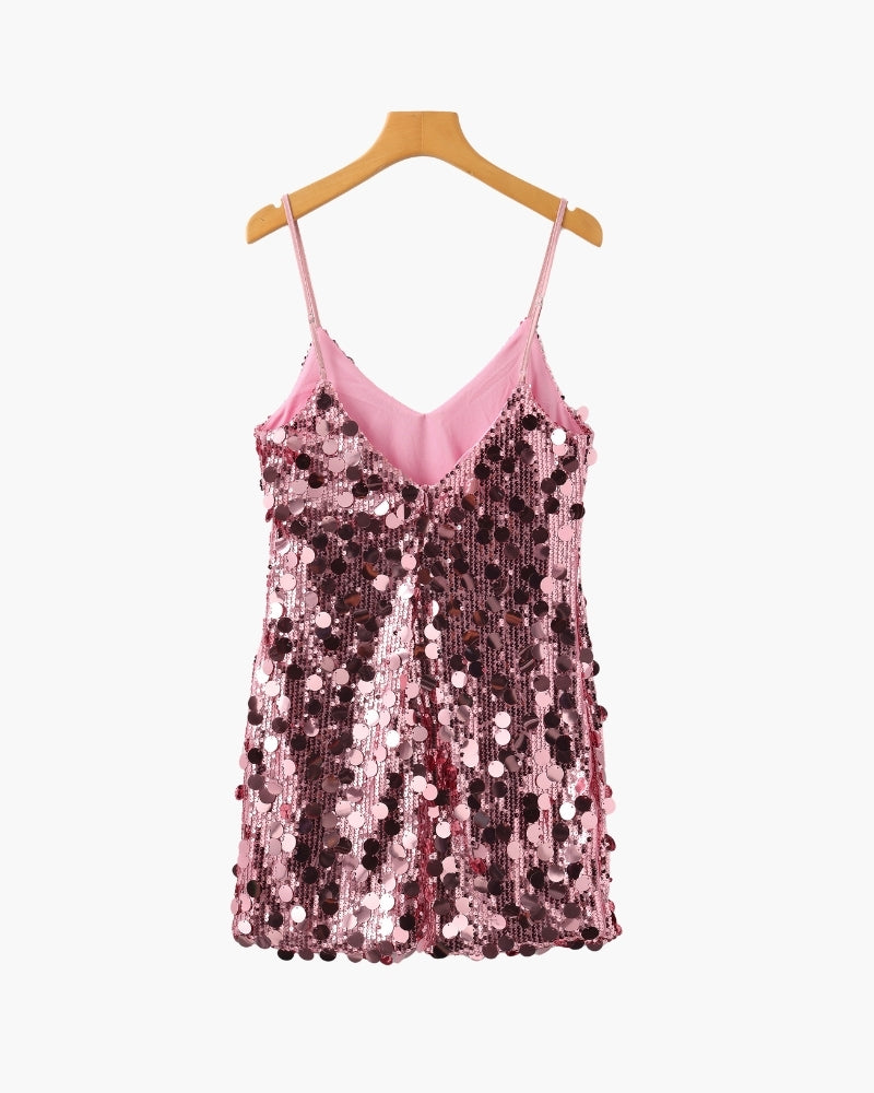 Sequin Party Mini Dress - Old Money