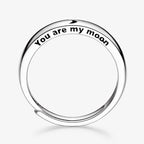 totwoo X Sun&Moon Adjustable Silver Couple Rings