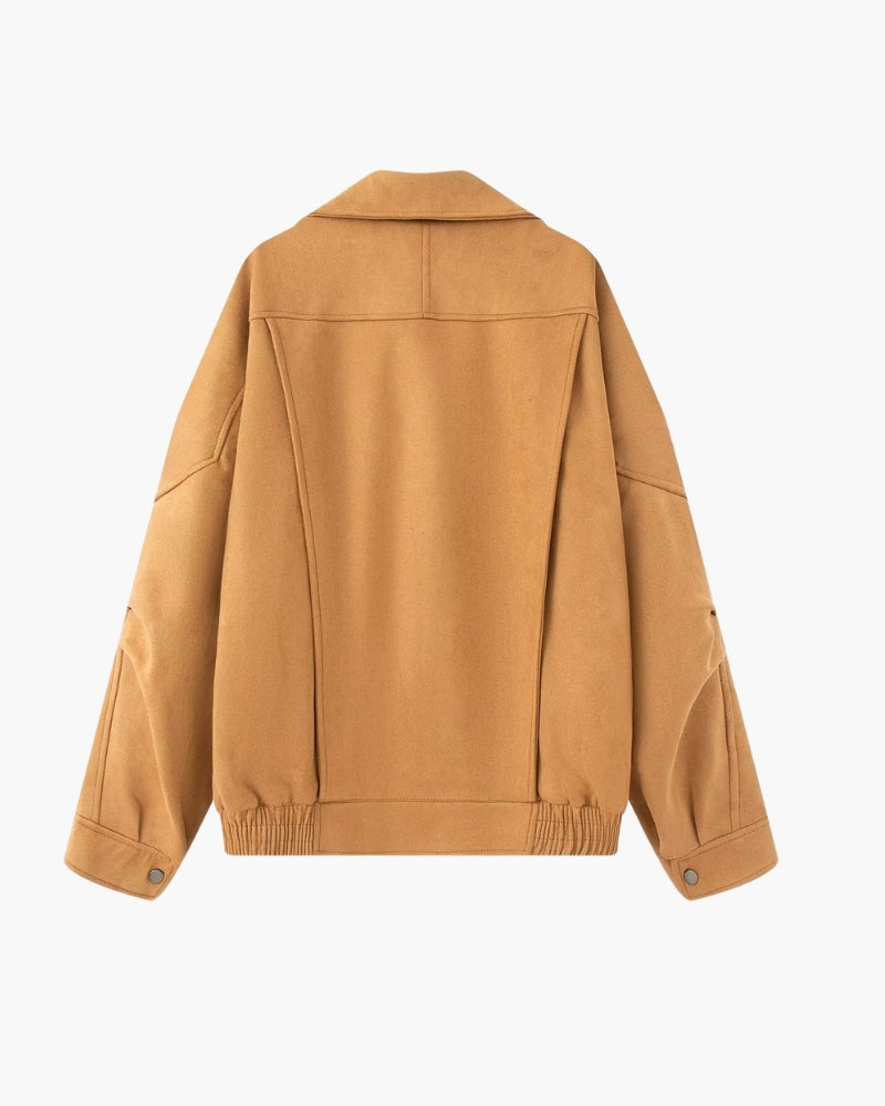 Vintage Suede Drape Jacket - Old Money