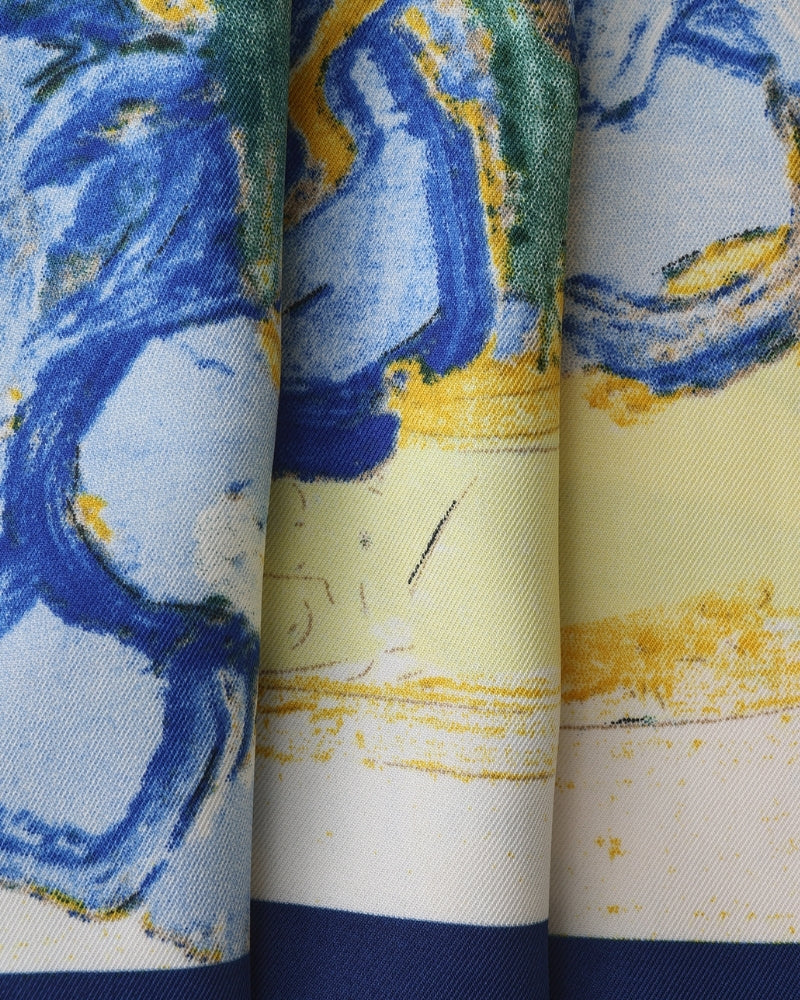 Old Money Impressionist Garden Scarf - Old Money