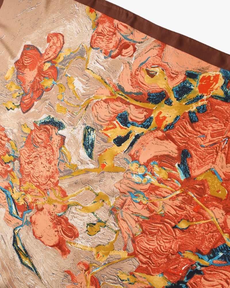 Old Money Impressionist Garden Scarf - Old Money