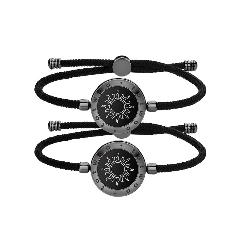 Totwoo Sun&Moon Touch Bracelets with Milan Rope Set