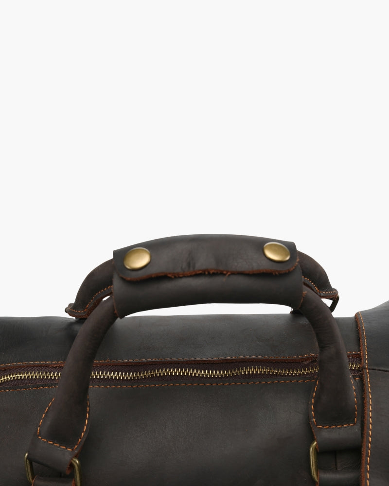 Montague Leather Duffle - Old Money