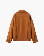 Vintage Suede Drape Jacket - Old Money