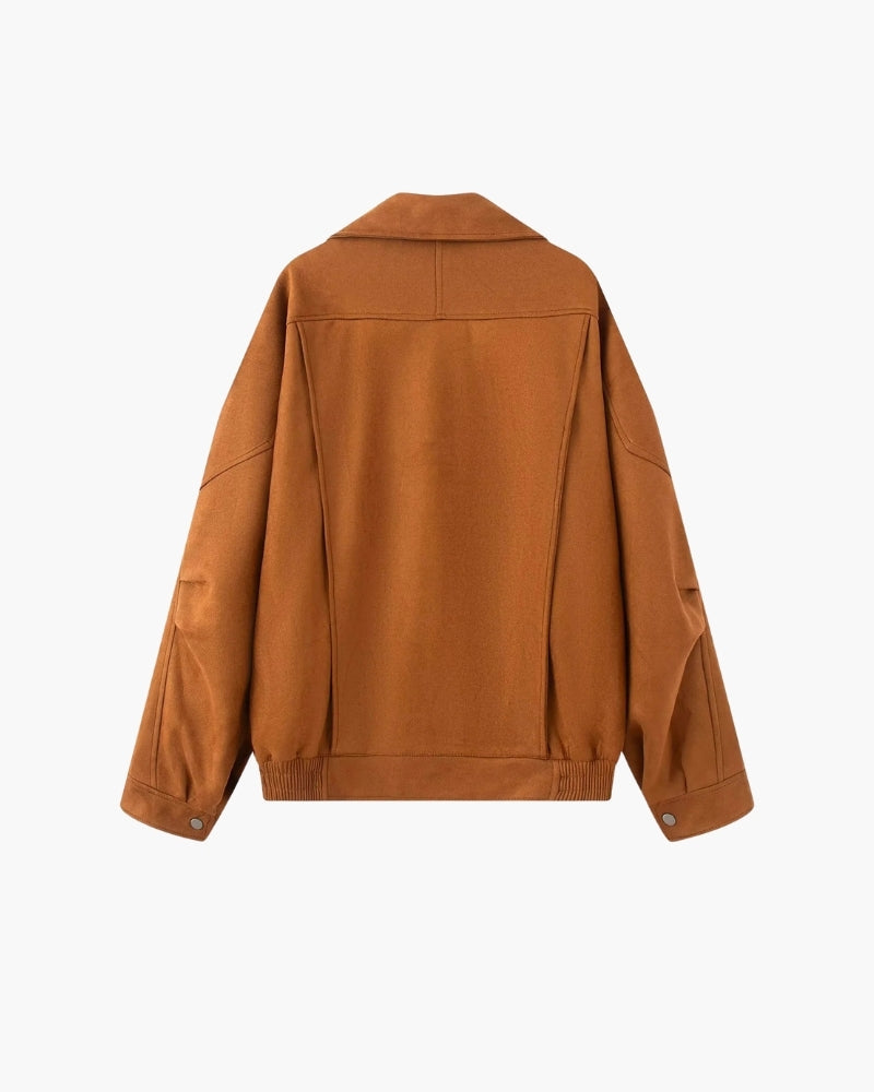 Vintage Suede Drape Jacket - Old Money