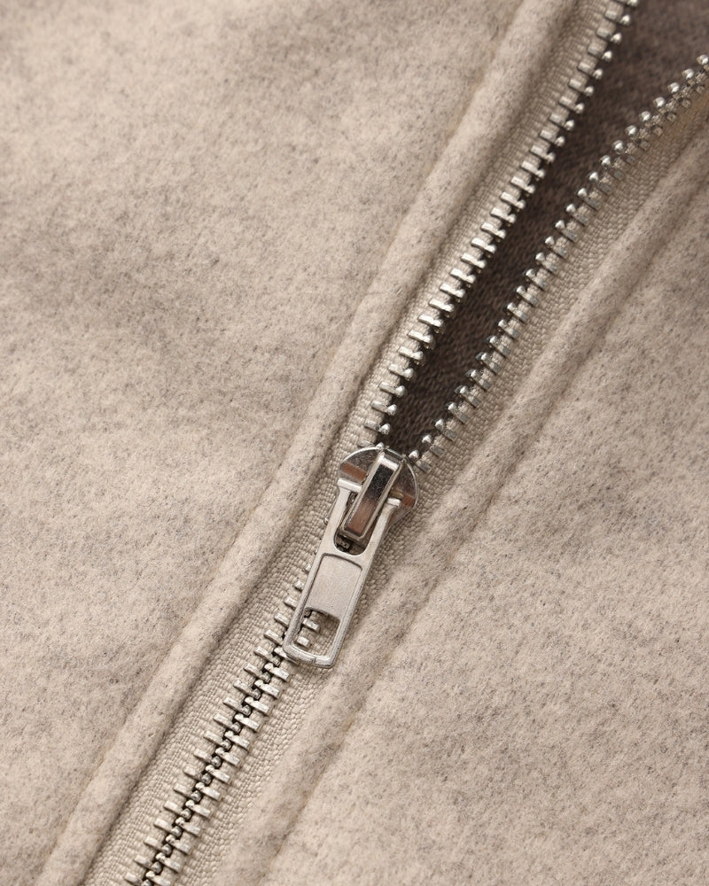 Marlow Wool Zip Coat - Old Money