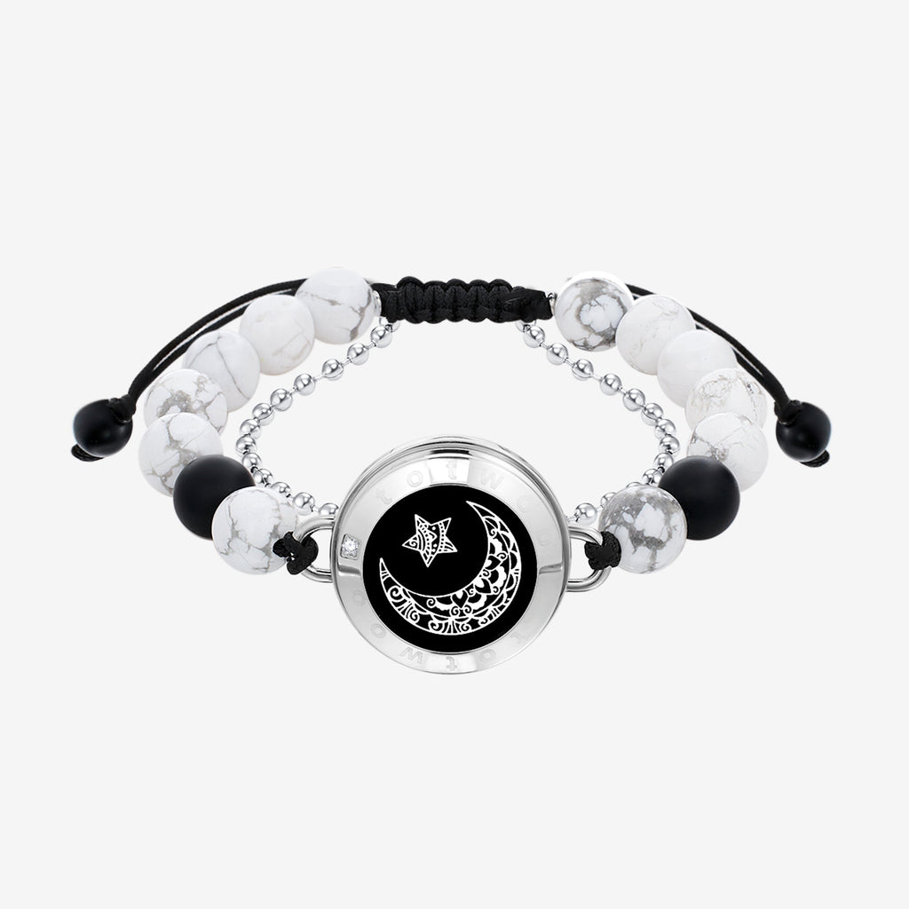Sun&Moon Touch Bracelets with Matching Beads Single