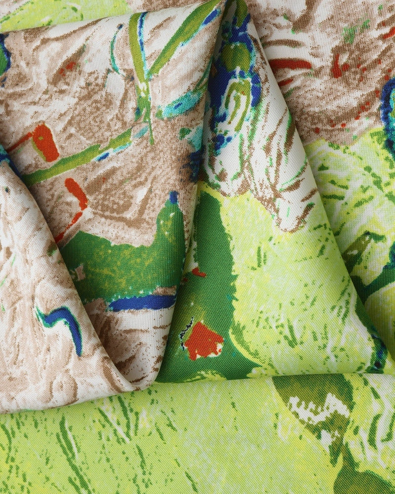 Old Money Impressionist Garden Scarf - Old Money
