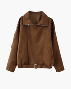 Vintage Suede Drape Jacket - Old Money