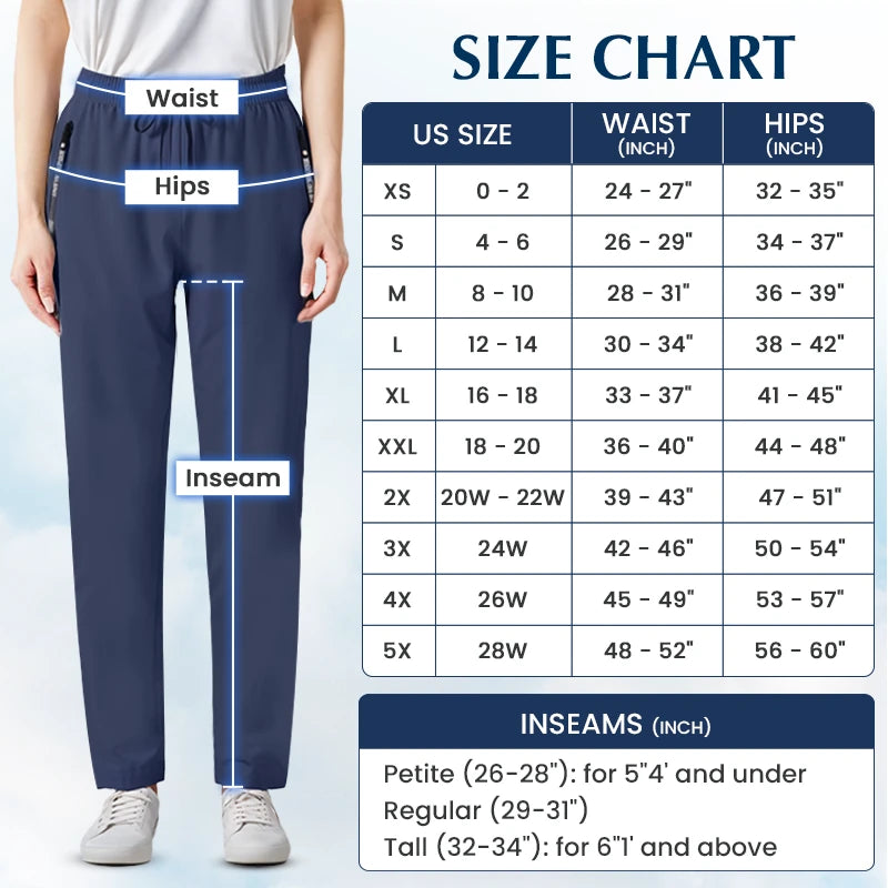 Norezy StretchActive - Women's Ultra Stretch Breathable Casual Pants
