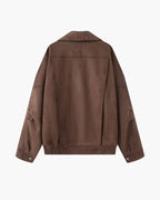 Vintage Suede Drape Jacket - Old Money