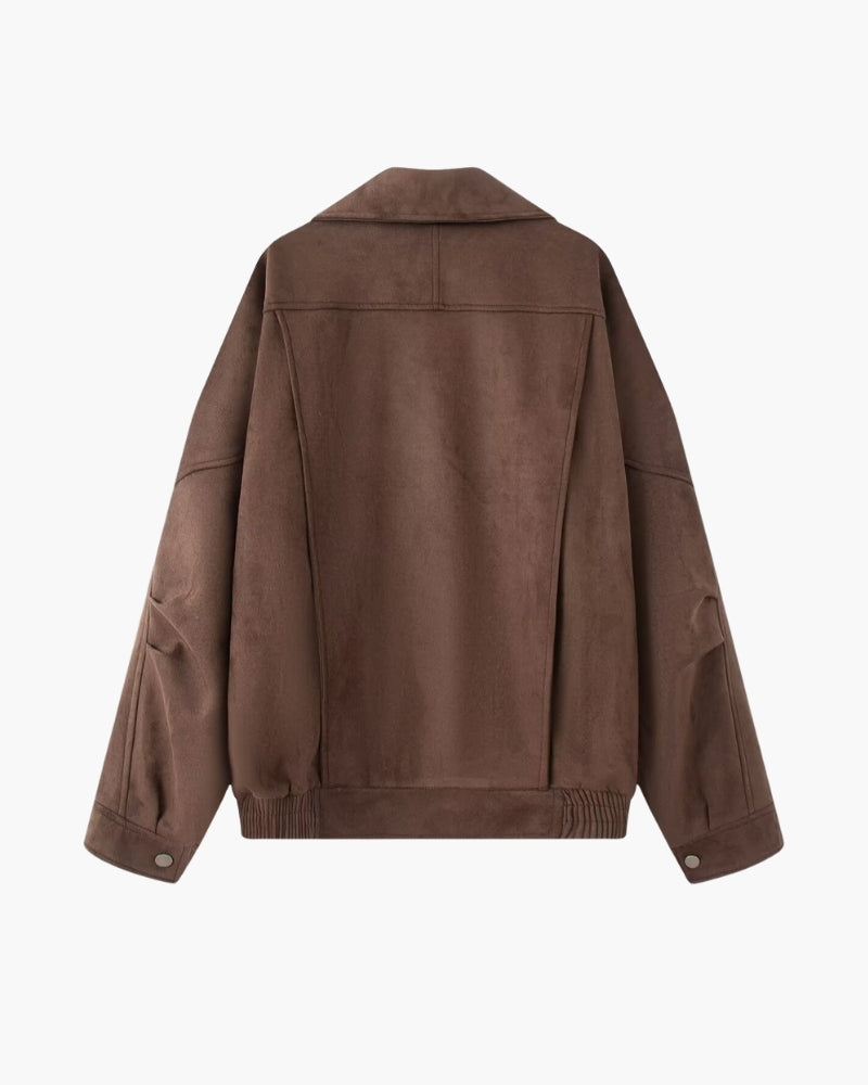 Vintage Suede Drape Jacket - Old Money