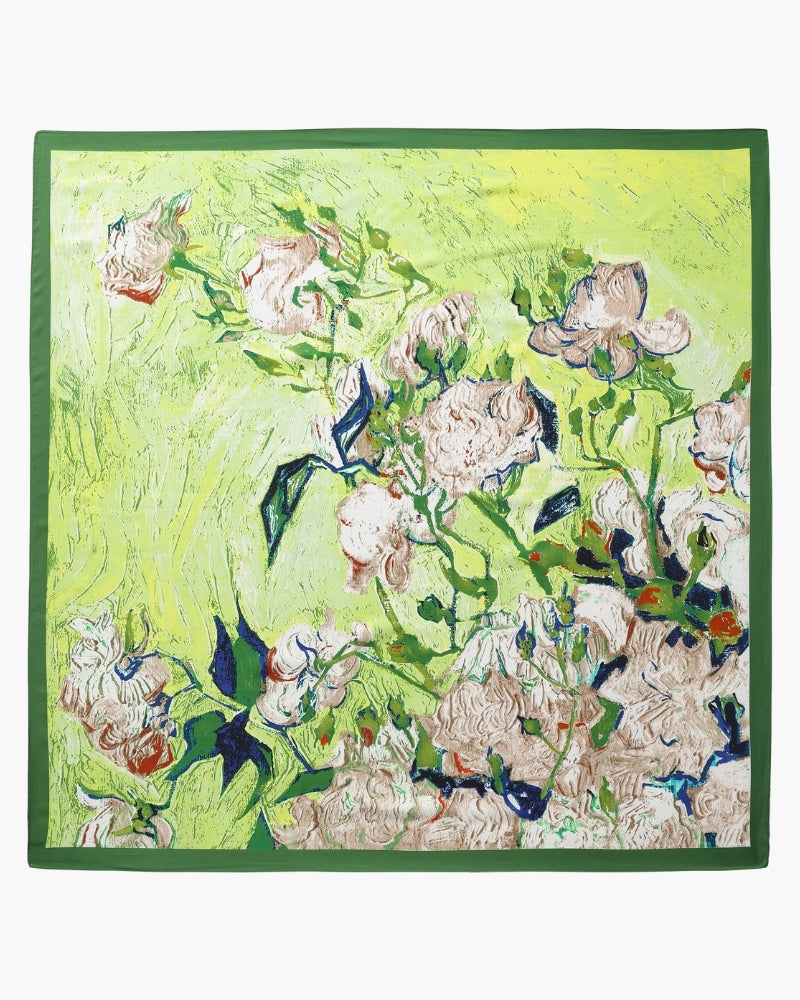 Old Money Impressionist Garden Scarf - Old Money
