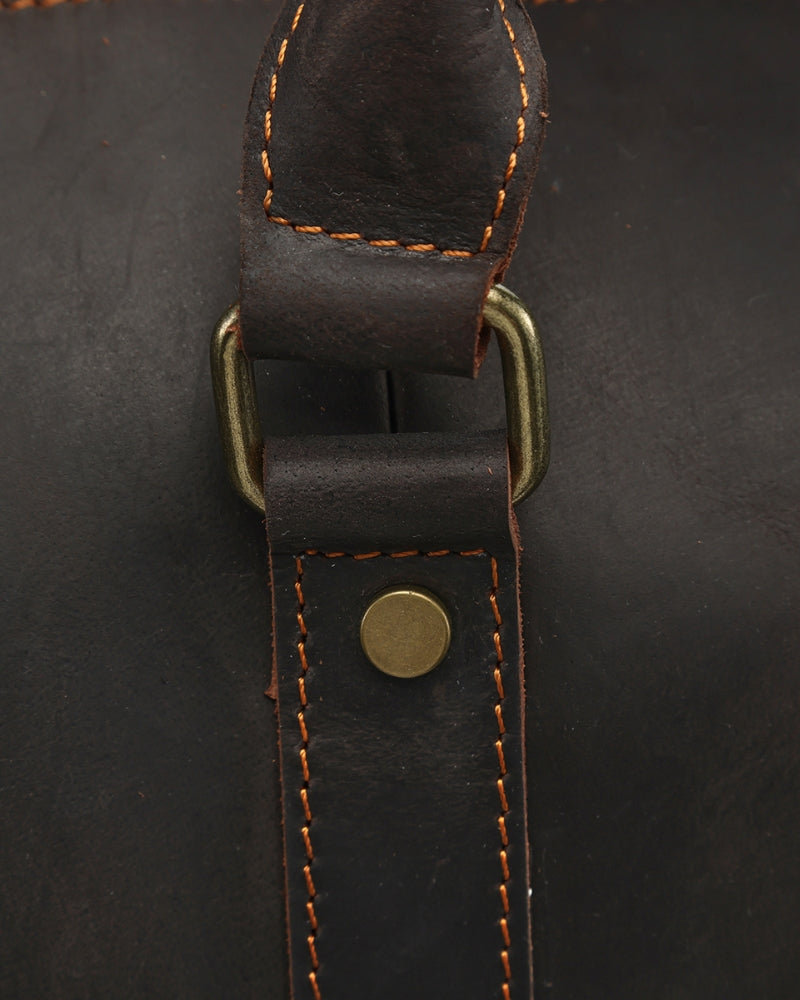 Montague Leather Duffle - Old Money