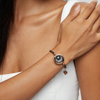 [10th Anniversary Packaging] Sun&Moon Touch Bracelets with Milan Rope (Black+Brown)