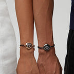 [10th Anniversary Packaging] Sun&Moon Touch Bracelets with Milan Rope (Black+Brown)