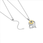 Personalized 925 Silver Sunflower Projection Photo Necklace
