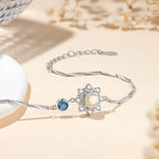 Personalized 925 Silver Birthstone Photo Bracelet