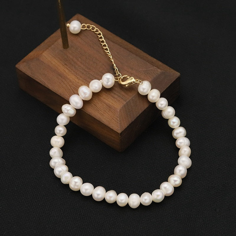 Liria Pearl Pulseiras com Pérolas Naturais e Pingente Serenyah