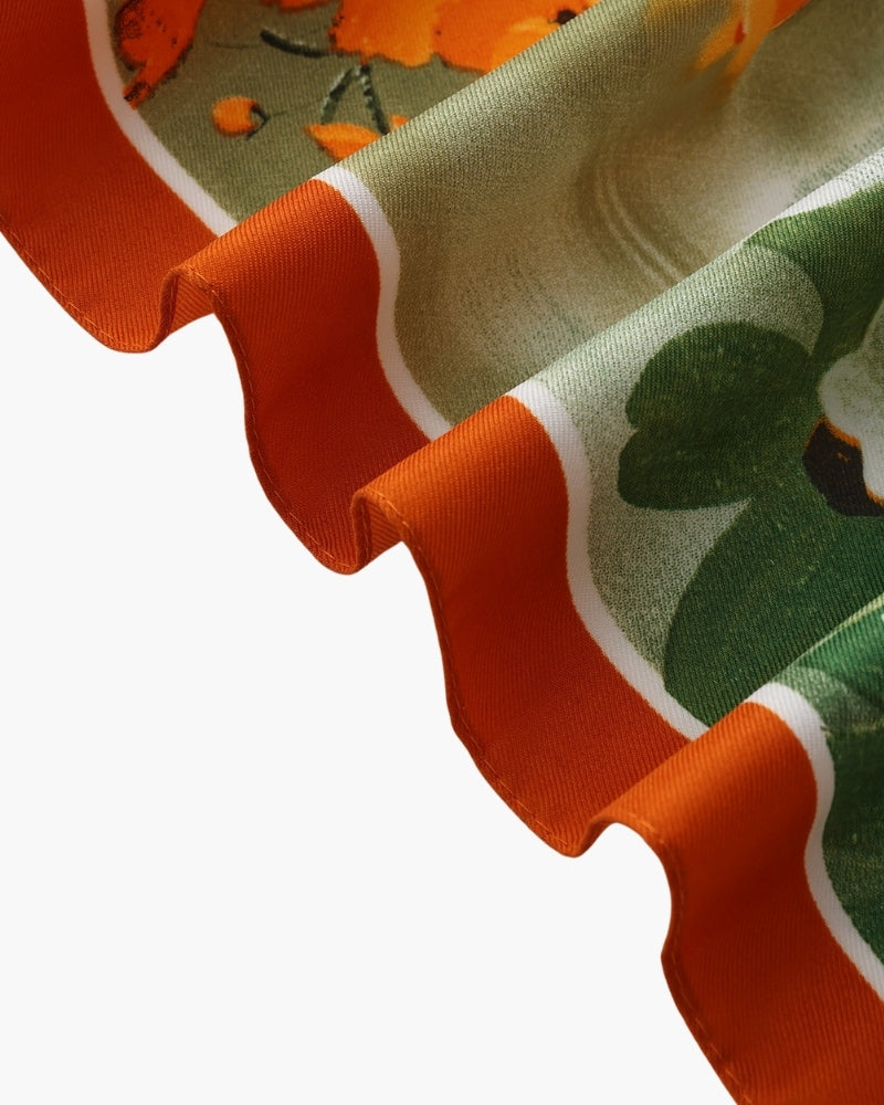 Old Money Impressionist Garden Scarf - Old Money