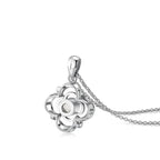 Personalized 925 Silver Flora Projection Photo Necklace