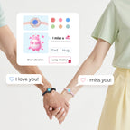Candy Wave Touch Bracelets (Black+Pink)