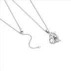 Personalized 925 Silver Heart Arrow Photo Projection Necklace