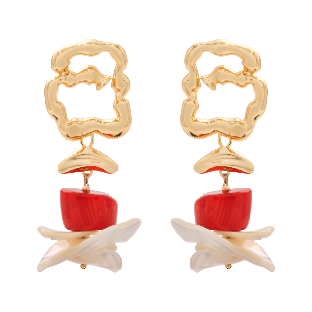 Ocean Coral Earrings