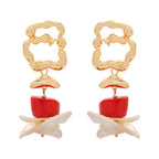 Ocean Coral Earrings