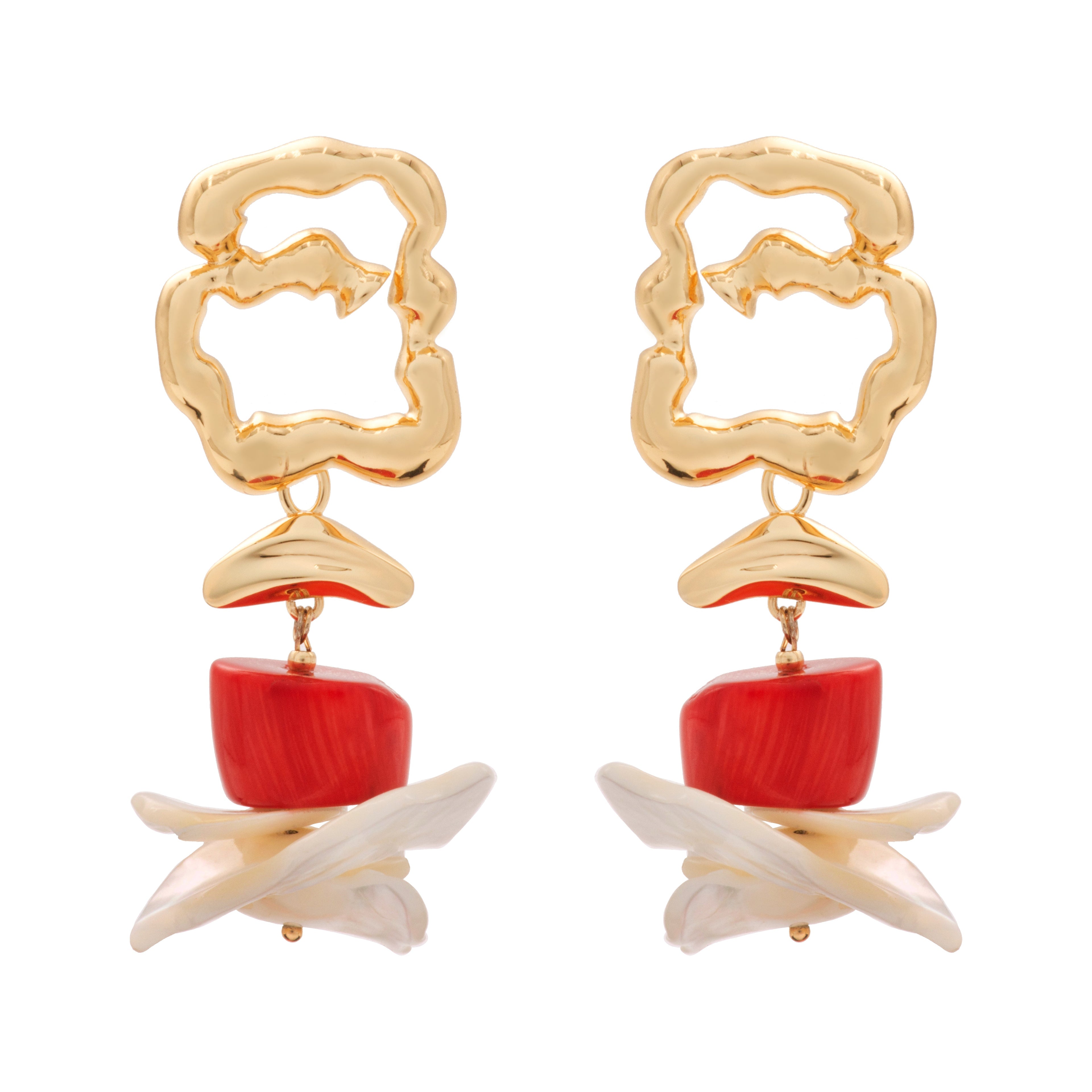 Ocean Coral Earrings