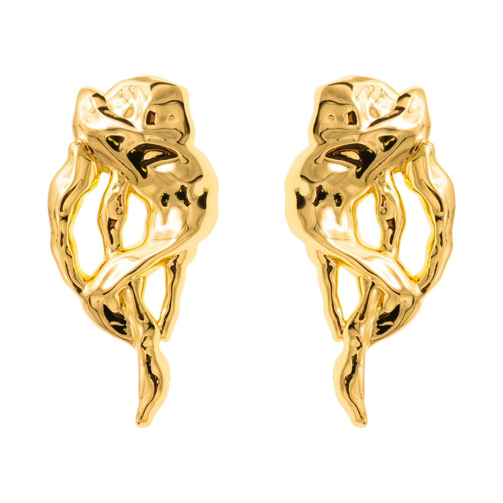 Large Root Earrings
