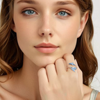 Blue Guppy Ring